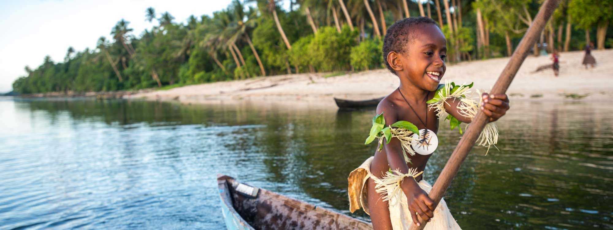 Traditional melanesian dance in Solomon islands - Download stock